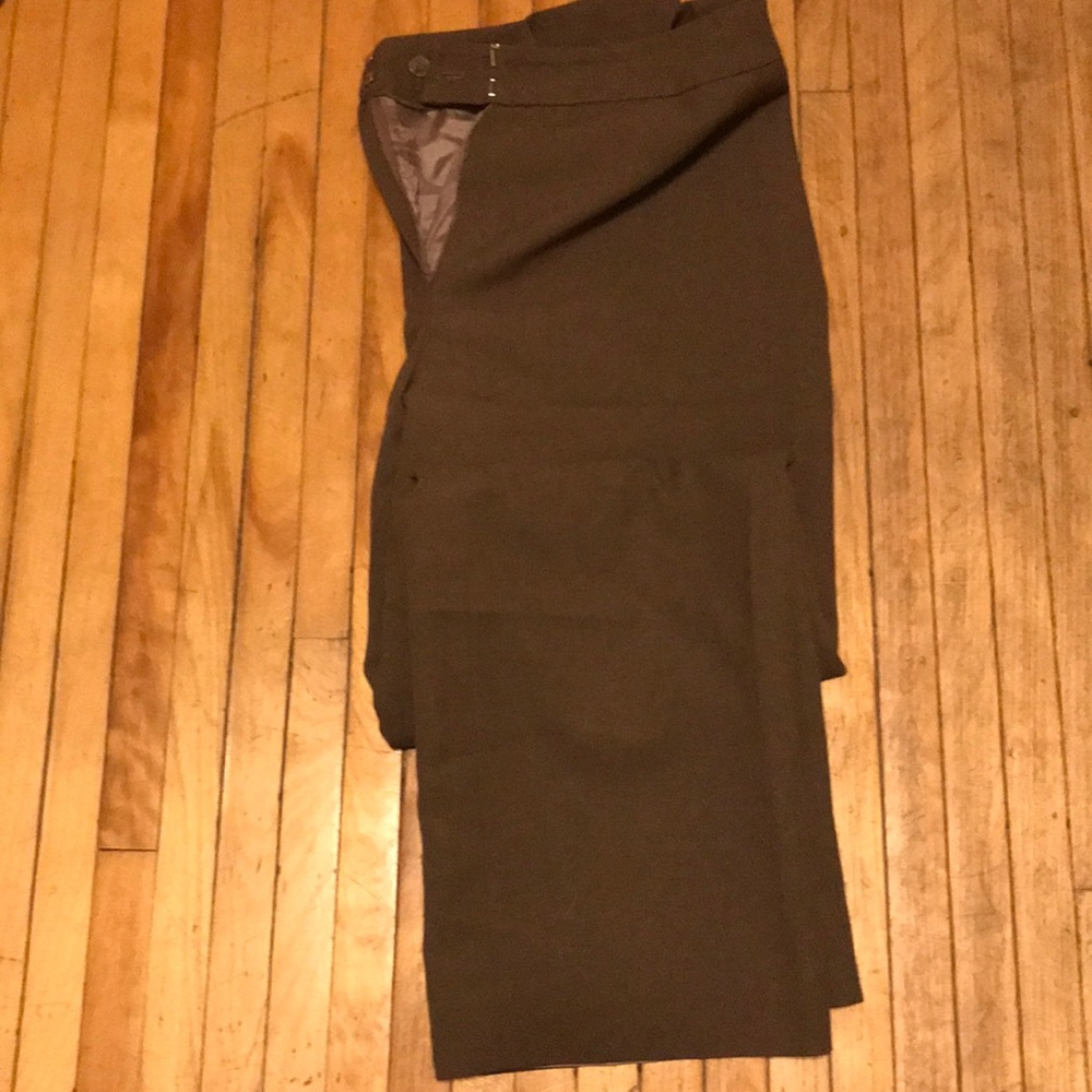 Brown work casual attire slacks